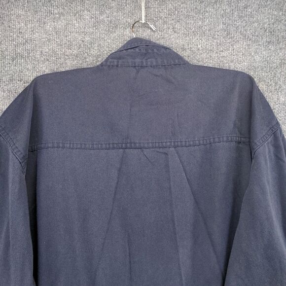 Subaru Men's Employee Uniform Long Sleeve Workwear Shirt Blue 2XL Logo - Picture 9 of 16